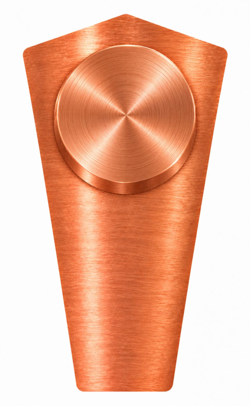 Shaped cross-section of the copper rotor bar