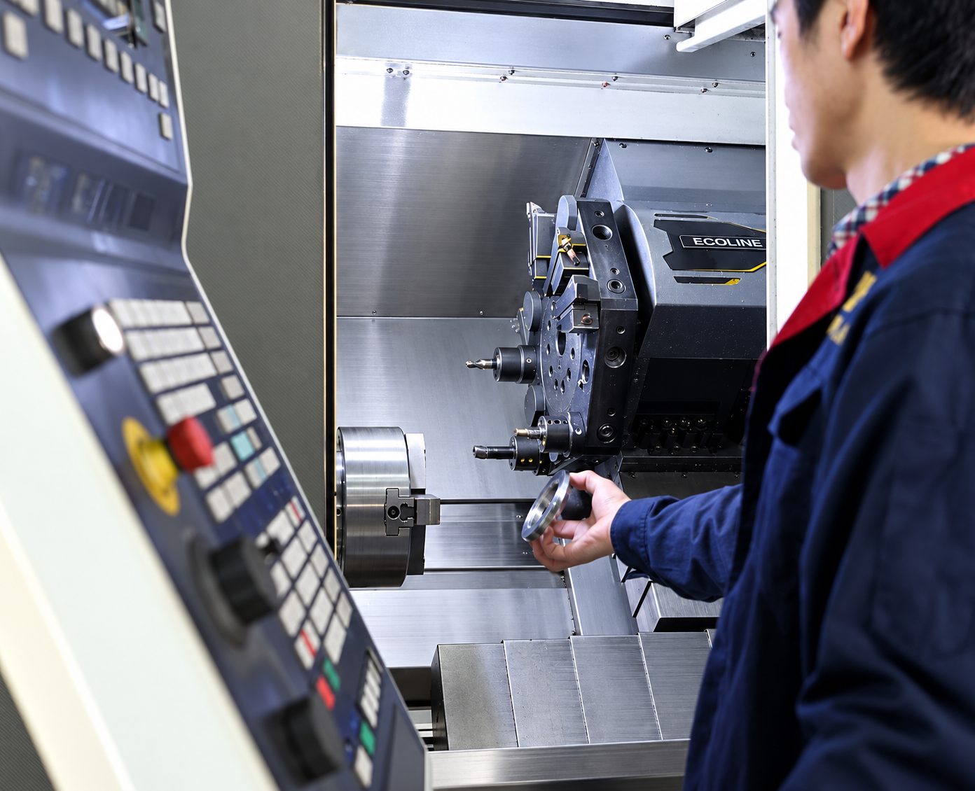 DMG ECOLINE CNC Lathe Machining Workshop