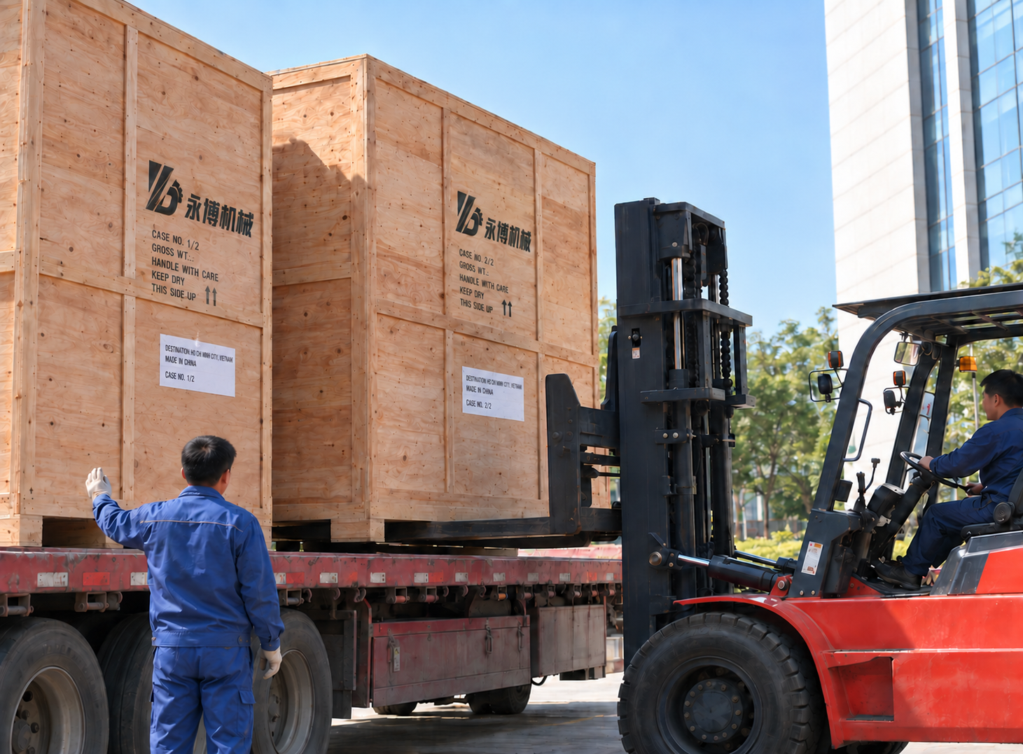 Loading for export to Vietnam